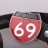 Пряжка Трасса 69 - Пряжка Трасса 69 на ремне