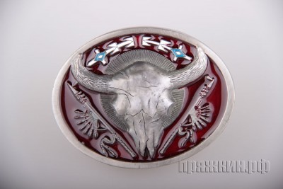 Пряжка Череп буйвола Произведено в Америке. Артикул CJ1080